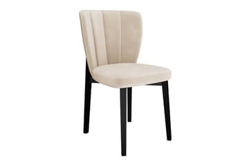 Kendale Matstol i Sammet - Beige - Möbler - Fåtölj & stolar - Matstol & köksstol