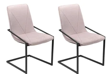 Lamallola Matstol - Silver/Svart - Möbler - Fåtölj & stolar - Matstol & köksstol