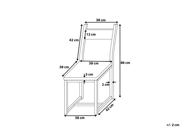 Laredo Stol Set Om 2 St - Trä/Natur - Möbler - Fåtölj & stolar - Matstol & köksstol