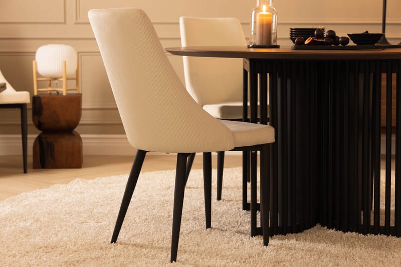 Leone Matstol - Svart/Beige - Möbler - Fåtölj & stolar - Matstol & köksstol