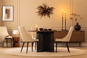 Leone Matstol - Svart/Beige - Möbler - Fåtölj & stolar - Matstol & köksstol