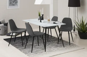 Lilyra Köksstol - Mörkgrå/Svart - Möbler - Fåtölj & stolar - Matstol & köksstol