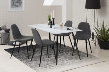 Lilyra Köksstol - Mörkgrå/Svart - Möbler - Fåtölj & stolar - Matstol & köksstol