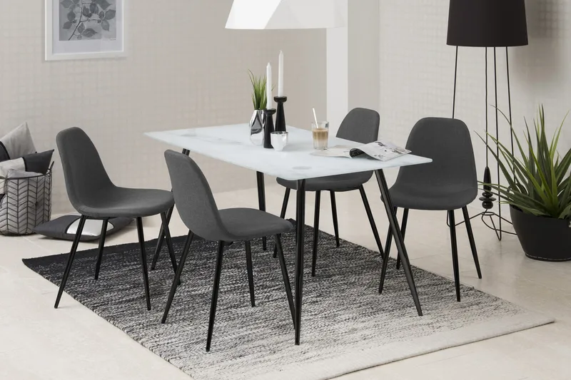 Lilyra Köksstol - Mörkgrå/Svart - Möbler - Fåtölj & stolar - Matstol & köksstol