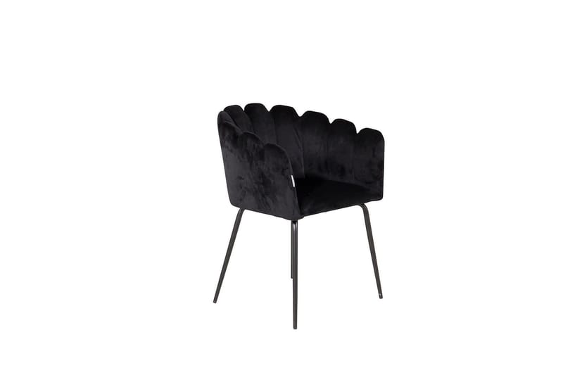 Limhamn Karmstol Sammet, Svart