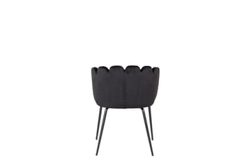 Limhamn Karmstol Sammet - Svart - Möbler - Fåtölj & stolar - Matstol & köksstol