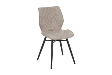Lisle Matstol i Konstläder med Eukalyptusutseende - Beige - Möbler - Fåtölj & stolar - Matstol & köksstol
