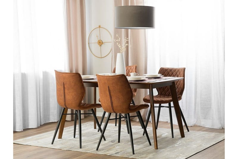 Lisle Stol Set Om 2 St - Brun - Möbler - Fåtölj & stolar - Matstol & köksstol
