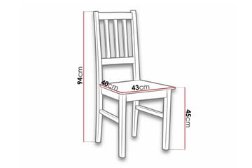 Lufti Matstol Black/White - Möbler - Fåtölj & stolar - Matstol & köksstol