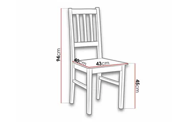 Lufti Matstol Black/White - Möbler - Fåtölj & stolar - Matstol & köksstol