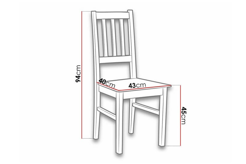 Lufti Matstol Black/White - Möbler - Fåtölj & stolar - Matstol & köksstol