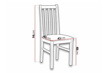 Lufti Matstol White/Black - Möbler - Fåtölj & stolar - Matstol & köksstol