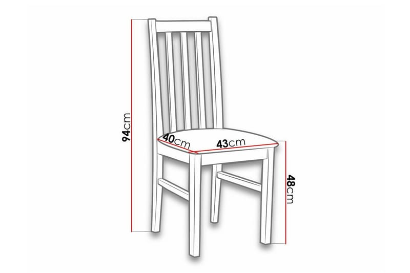 Lufti Matstol White/Black - Möbler - Fåtölj & stolar - Matstol & köksstol
