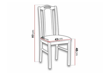 Lufti Matstol Wood/Black - Möbler - Fåtölj & stolar - Matstol & köksstol
