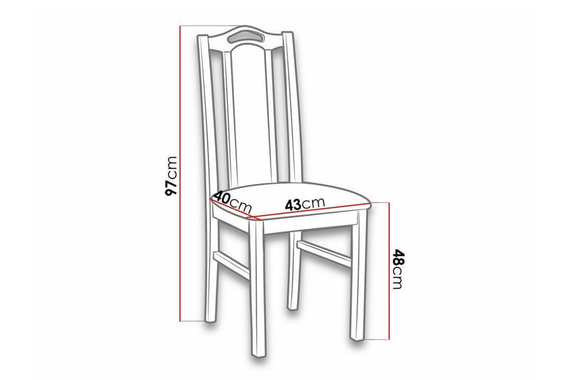 Lufti Matstol Wood/Black - Möbler - Fåtölj & stolar - Matstol & köksstol