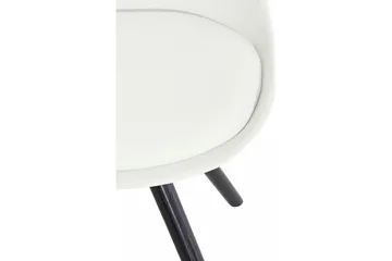 Malik Matstol Konstläder 2-pack - Vit/Ek - Möbler - Fåtölj & stolar - Matstol & köksstol