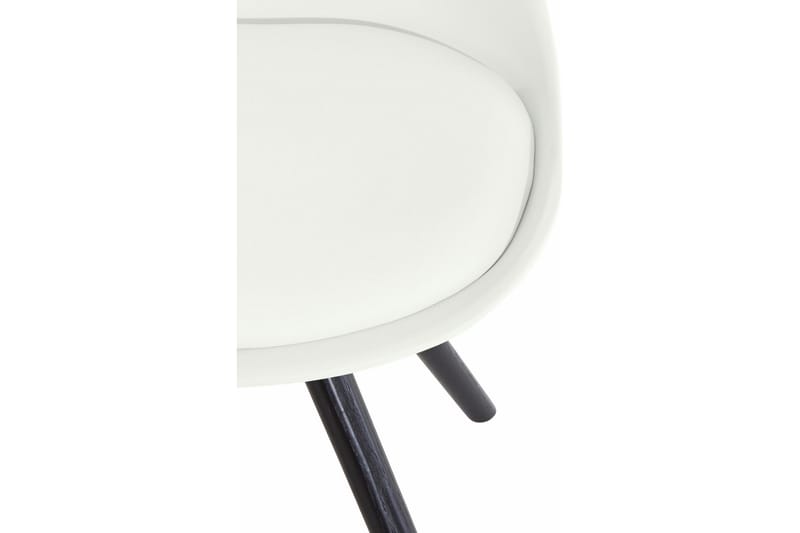 Malik Matstol Konstläder 2-pack - Vit/Ek - Möbler - Fåtölj & stolar - Matstol & köksstol