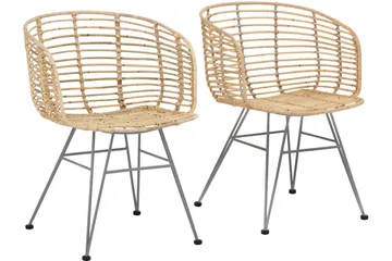 Marlee Karmstol - Natur - Möbler - Fåtölj & stolar - Matstol & köksstol