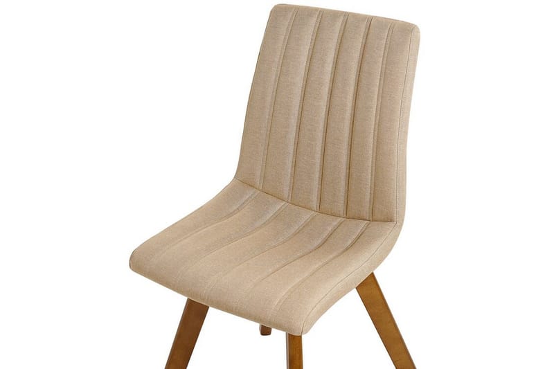 Matstol 2 st beige CALGARY - Beige - Möbler - Fåtölj & stolar - Matstol & köksstol