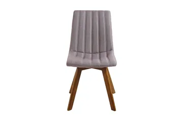 Matstol 2 st brungrå CALGARY - Grå - Möbler - Fåtölj & stolar - Matstol & köksstol