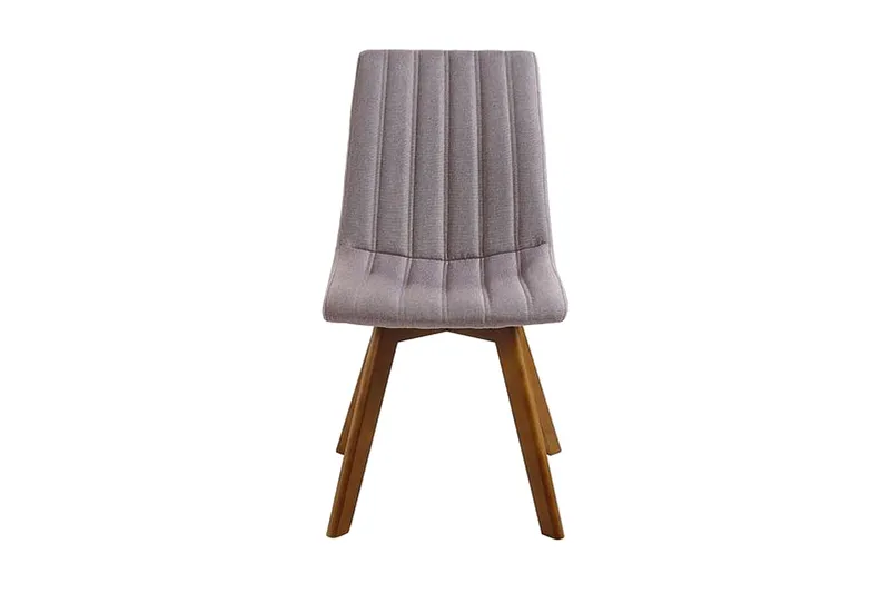 Matstol 2 st brungrå CALGARY - Grå - Möbler - Fåtölj & stolar - Matstol & köksstol