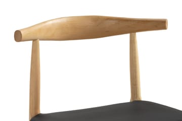 Matstol Assendelft - Svart/Natur - Möbler - Fåtölj & stolar - Matstol & köksstol