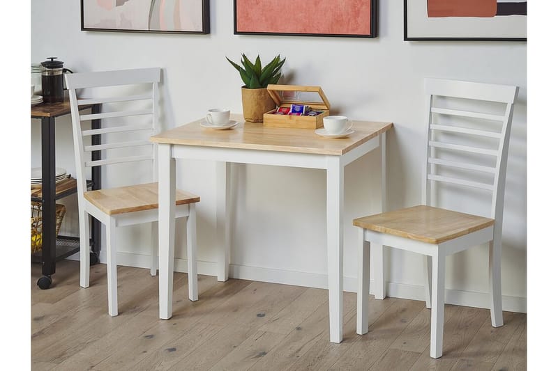 Matstol Coulby 2-pack - Vit/Ljust Trä - Möbler - Fåtölj & stolar - Matstol & köksstol