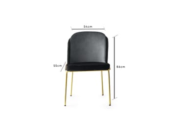 Matstol Drickby 2-Pack - Svart/Guld - Möbler - Fåtölj & stolar - Matstol & köksstol