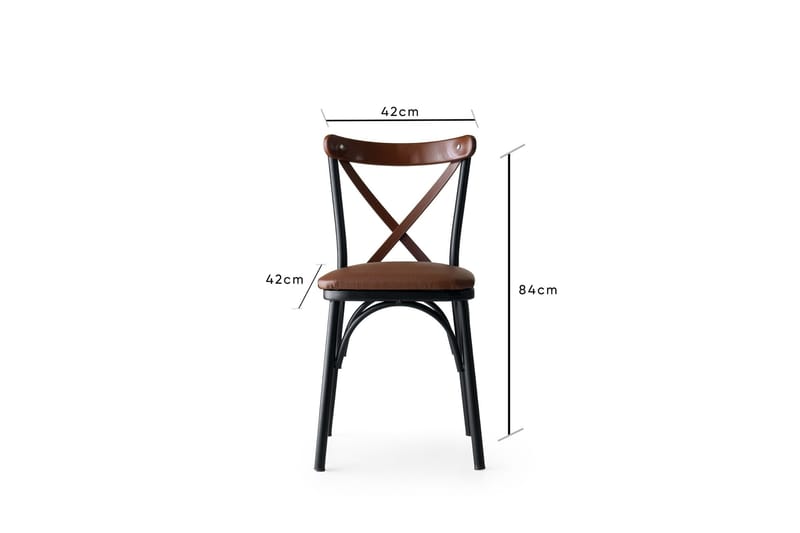 Matstol Enguip 4-Pack - Brun - Möbler - Fåtölj & stolar - Matstol & köksstol