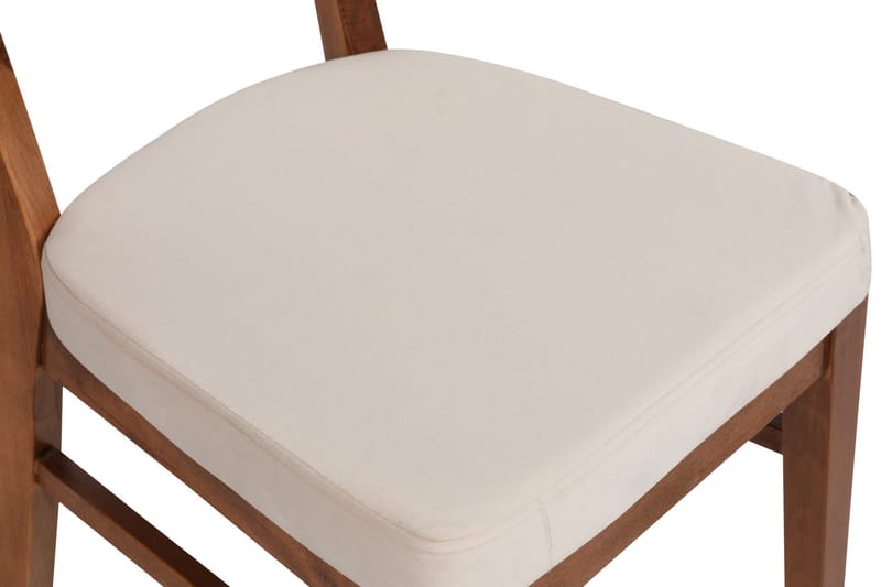 Matstol Jodon 2-Pack - Valnöt/Beige - Möbler - Fåtölj & stolar - Matstol & köksstol