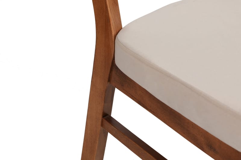 Matstol Jodon 2-Pack - Valnöt/Beige - Möbler - Fåtölj & stolar - Matstol & köksstol