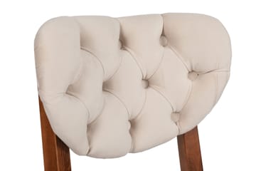 Matstol Jodon 2-Pack - Valnöt/Beige - Möbler - Fåtölj & stolar - Matstol & köksstol