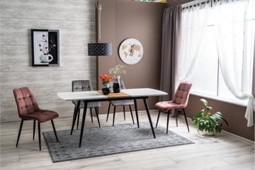 Matstol Labaie - Sammet/Rosa - Möbler - Fåtölj & stolar - Matstol & köksstol
