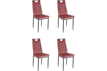 Matstol Manning 4-pack - Sammet/Rosa - Möbler - Fåtölj & stolar - Matstol & köksstol
