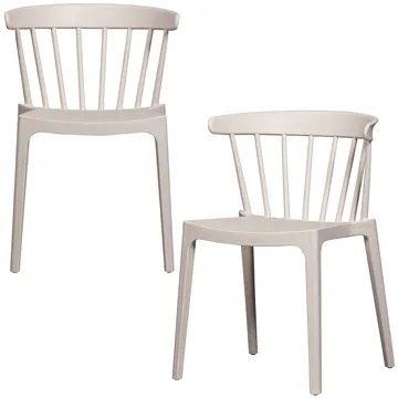 Matstol med ribbor Bliss Utomhus - Offwhite Melange - Möbler - Fåtölj & stolar - Matstol & köksstol