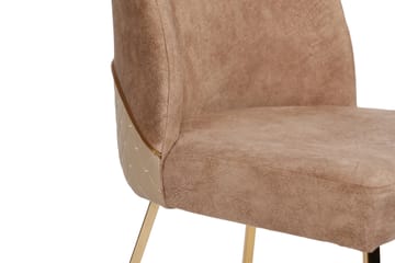 Matstol Moyano 2-Pack - Guld/Brun - Möbler - Fåtölj & stolar - Matstol & köksstol