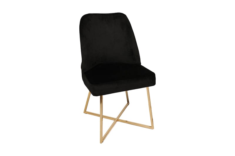 Matstol Moyano 2-Pack - Svart/Guld - Möbler - Fåtölj & stolar - Matstol & köksstol