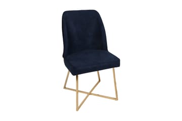 Matstol Moyano 4-Pack - Guld/Mörkblå - Möbler - Fåtölj & stolar - Matstol & köksstol