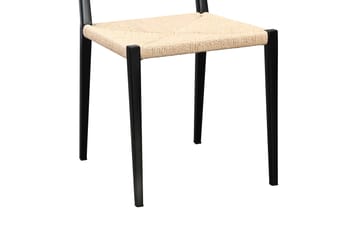 Matstol Nurgut - Svart/Natur - Möbler - Fåtölj & stolar - Matstol & köksstol