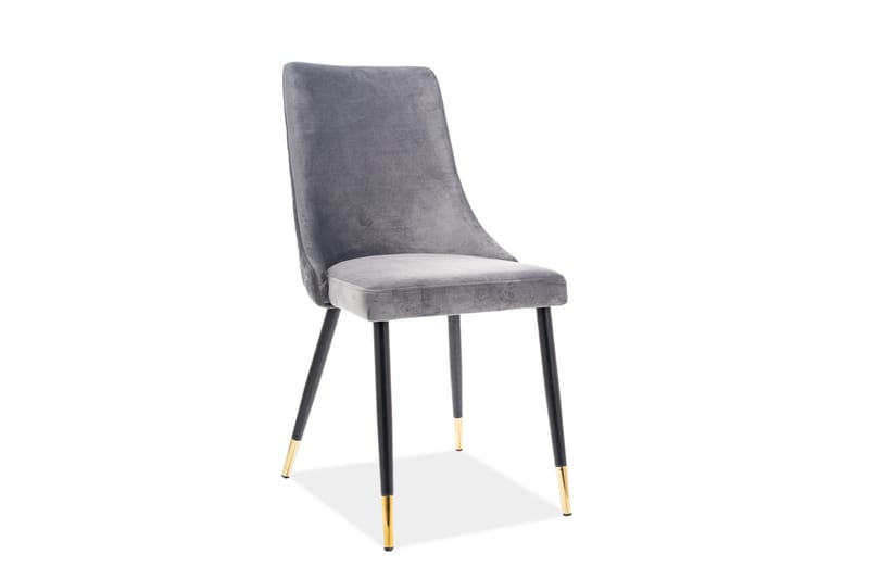 Matstol Rancio 2-pack - Sammet/Grå - Möbler - Fåtölj & stolar - Matstol & köksstol