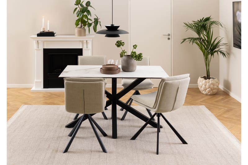 Matstol Sanam - Beige - Möbler - Fåtölj & stolar - Matstol & k�öksstol