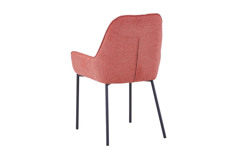 Matstol set of 2 textured fabric, coarse - Rosa/Svart - Möbler - Fåtölj & stolar - Matstol & köksstol