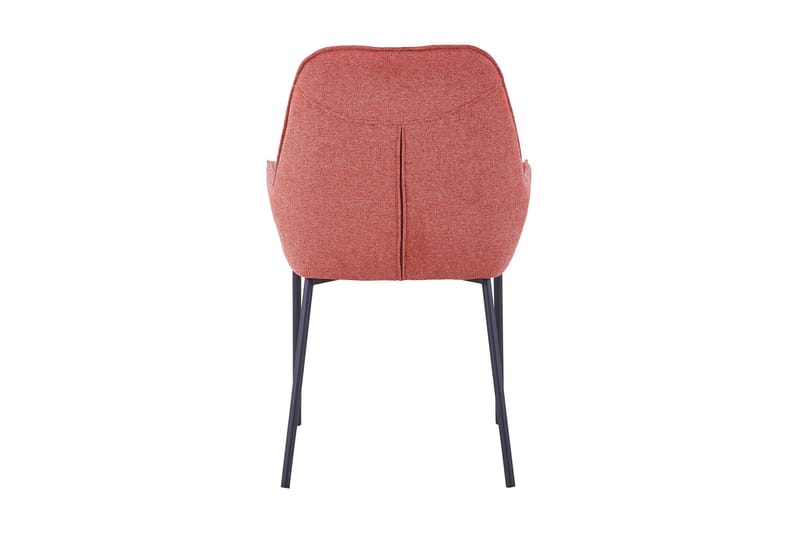 Matstol set of 2 textured fabric, coarse - Rosa/Svart - Möbler - Fåtölj & stolar - Matstol & köksstol