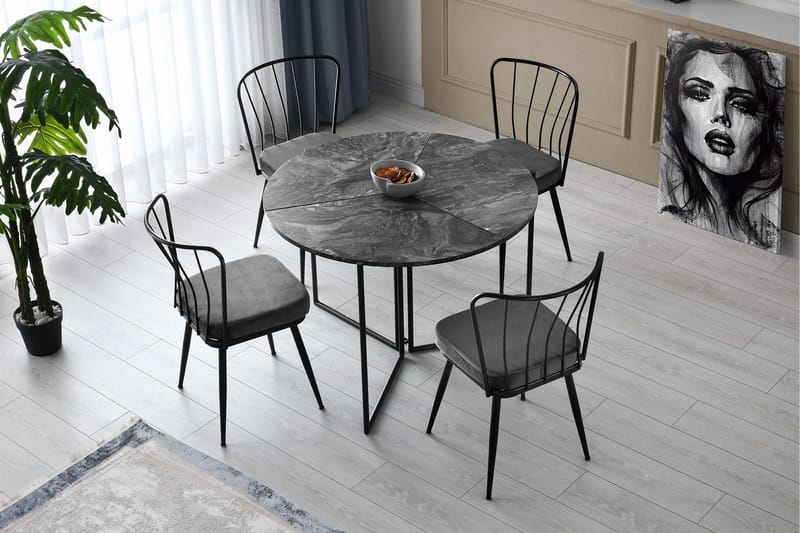 Matstol Shodon 4-Pack - Svart - Möbler - Fåtölj & stolar - Matstol & köksstol