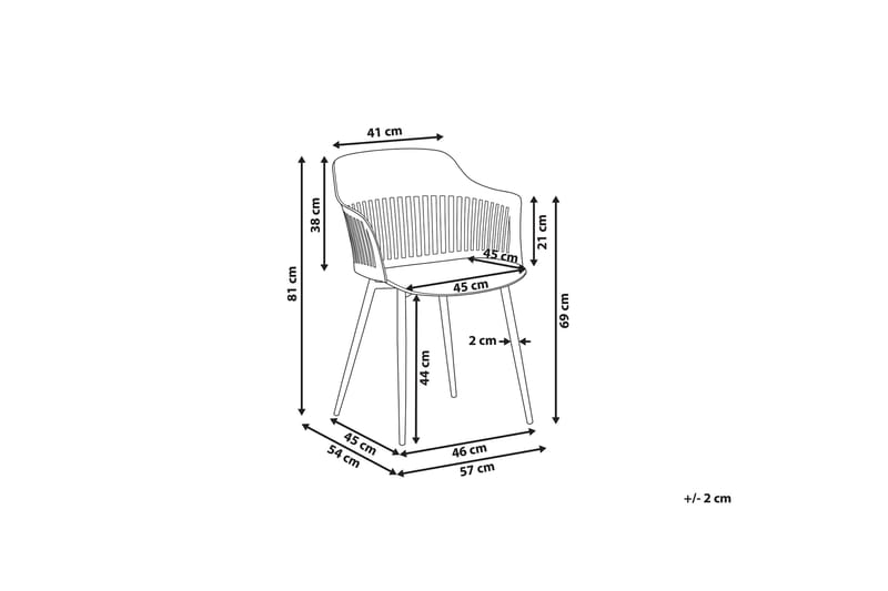 Matstol Sodij 2-pack - Rosa - Matstol & köksstol