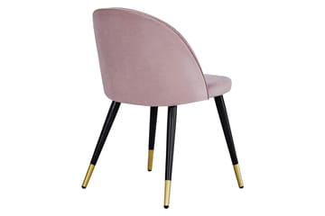 Matstol utan armstöd Venture Home Valeri Matstol Black||Pink - Möbler - Fåtölj & stolar - Matstol & köksstol