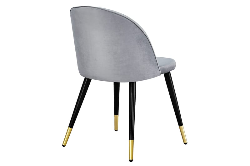 Matstol utan armstöd Venture Home Valeri Matstol Sammet Grey - Möbler - Fåtölj & stolar - Matstol & köksstol