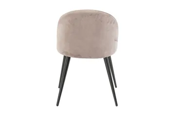 Matstol utan armstöd Venture Home Velvet Köksstol Sammet Pink - Möbler - Fåtölj & stolar - Matstol & köksstol