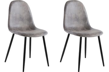 Matstol Perpignan 2-pack - Ljusgrå - Möbler - Fåtölj & stolar - Matstol & köksstol