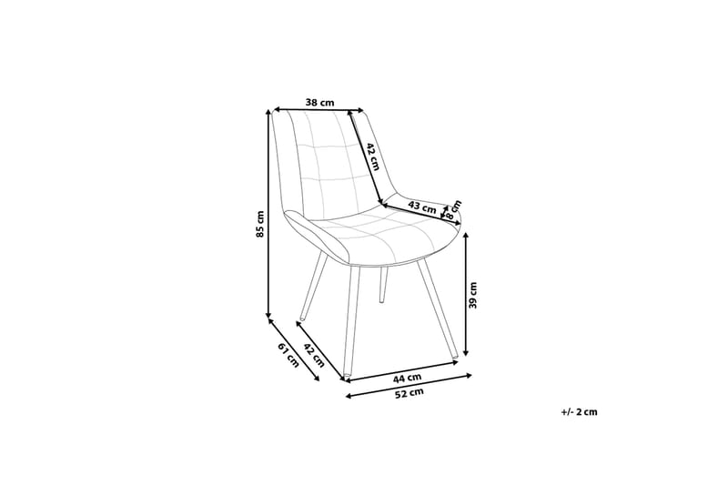 Melrose Stol Set Om 2 St - Brun - Möbler - Fåtölj & stolar - Matstol & köksstol